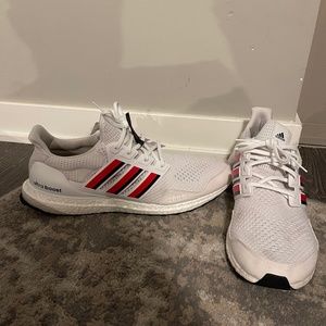 2022 Nebraska Football Team Travel Adidas Ultra Boost Shoes